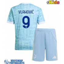 Juventus Dusan Vlahovic #9 Replica Away Minikit 2025-26 Short Sleeve (+ pants)